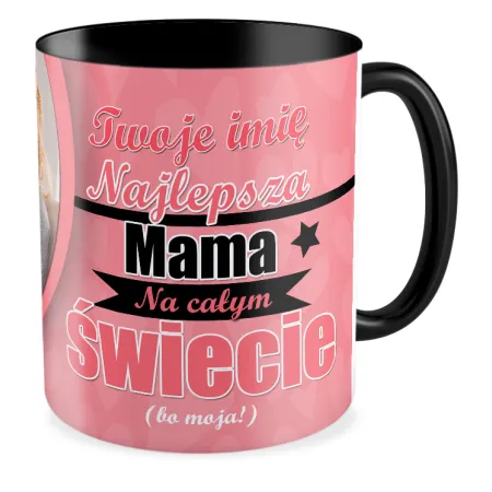 FOTO Kubek czarny 330ml dla MAMY